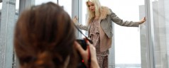 Abbey Lee Kershaw for Portmans A/W 2010: Behind the scenes photos