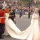 Kate Middleton wears a Sarah Burton designed wedding dress