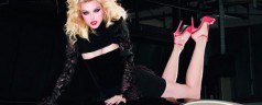 Jessica Stam on top of a Mercedes Benz A-Class, by Terry Richardson