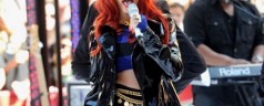 I Spy: Rihanna wears patent leather Burberry on the Today Show