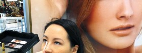 An Estee Lauder Pure Topaz makeover, the Constance Jablonski look