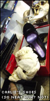 My model Carlie's shoes
